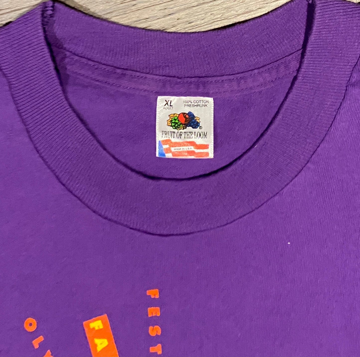 SOFF Special Olympics Family Festival Illinois Graphic Tee | Size XL | Vintage 1990s Single Stitch Purple T-Shirt |