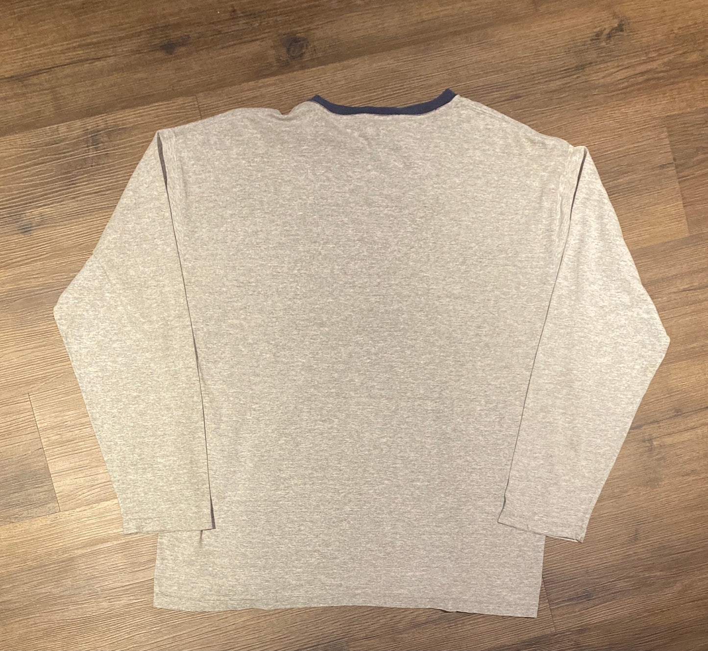 Tommy Hilfiger Jeans Skiing Graphic Tee | Size XL | Vintage 1990s Branded Made in USA Grey Long Sleeve T-Shirt | Free Shipping to USA |