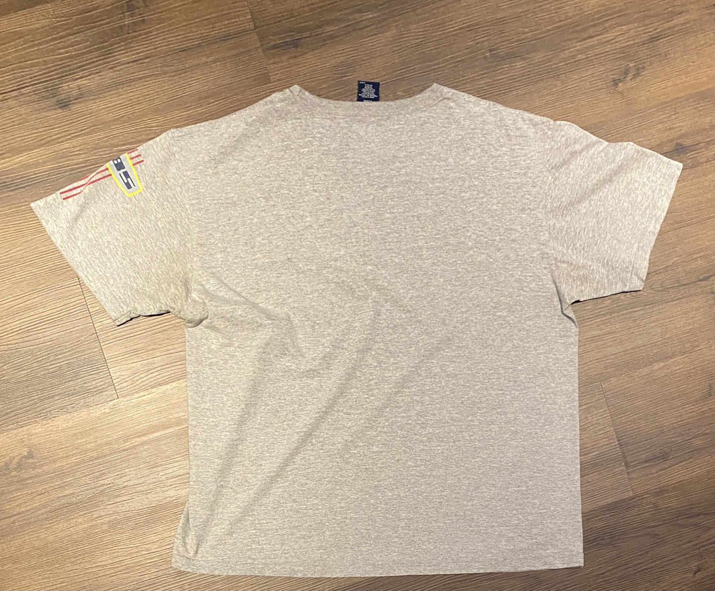 Tommy Hilfiger Spell Out Graphic Tee | Size Large | Vintage 2000s Branded Grey T-Shirt |