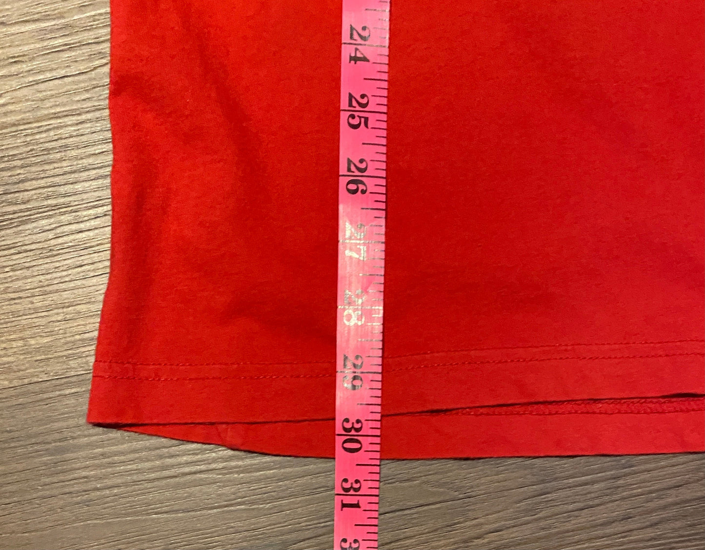 Hugo Boss Embroidered Graphic Tee | Size Large | Vintage 1990s Retro Red Branded T-Shirt | Made in Hong Kong | Free Shipping to USA |