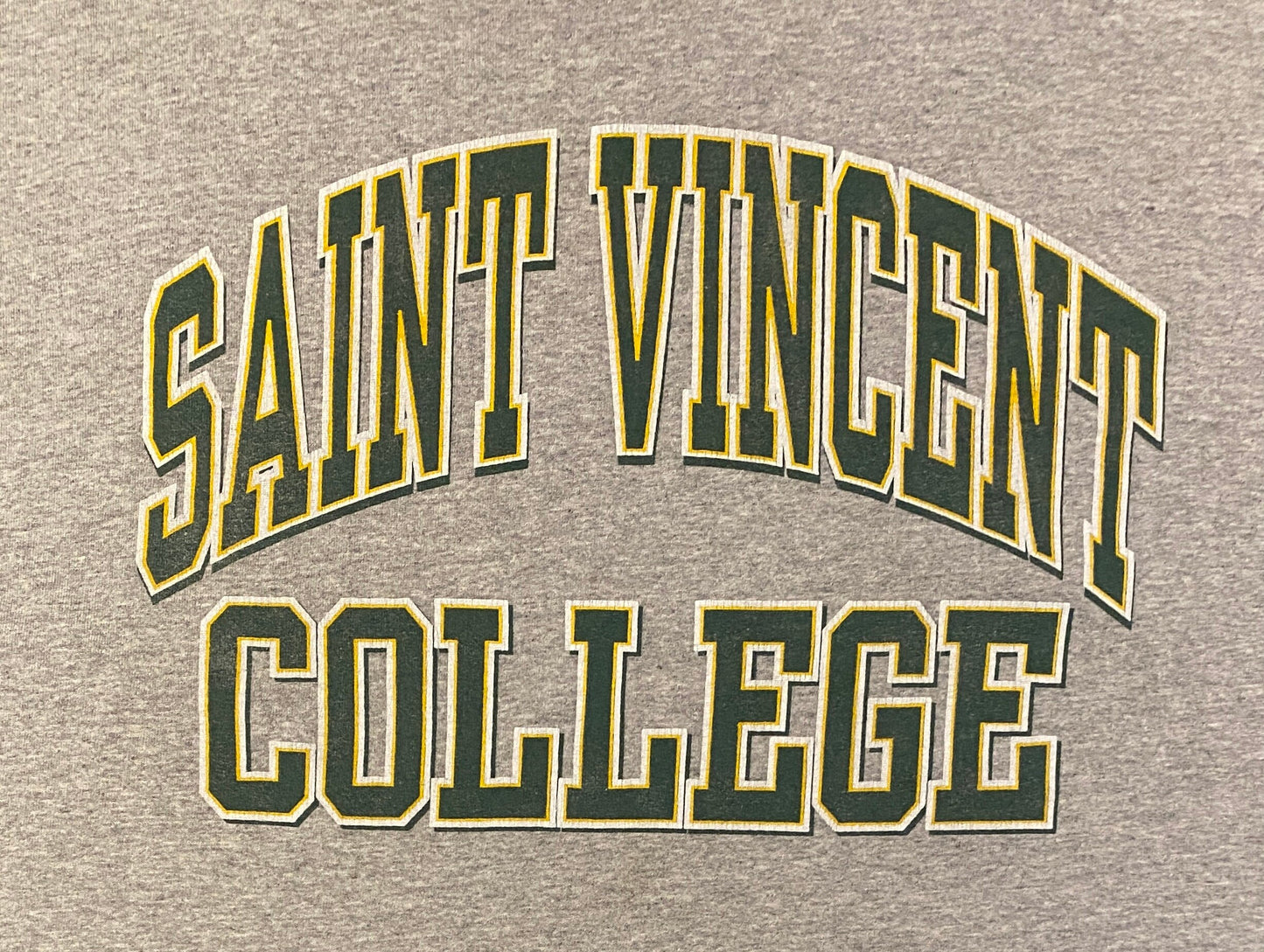 Saint Vincent College Bearcats Graphic Tee | Size XXL | Vintage 1990s College Sports Grey T-Shirt | Made in USA | Free Shipping to USA |