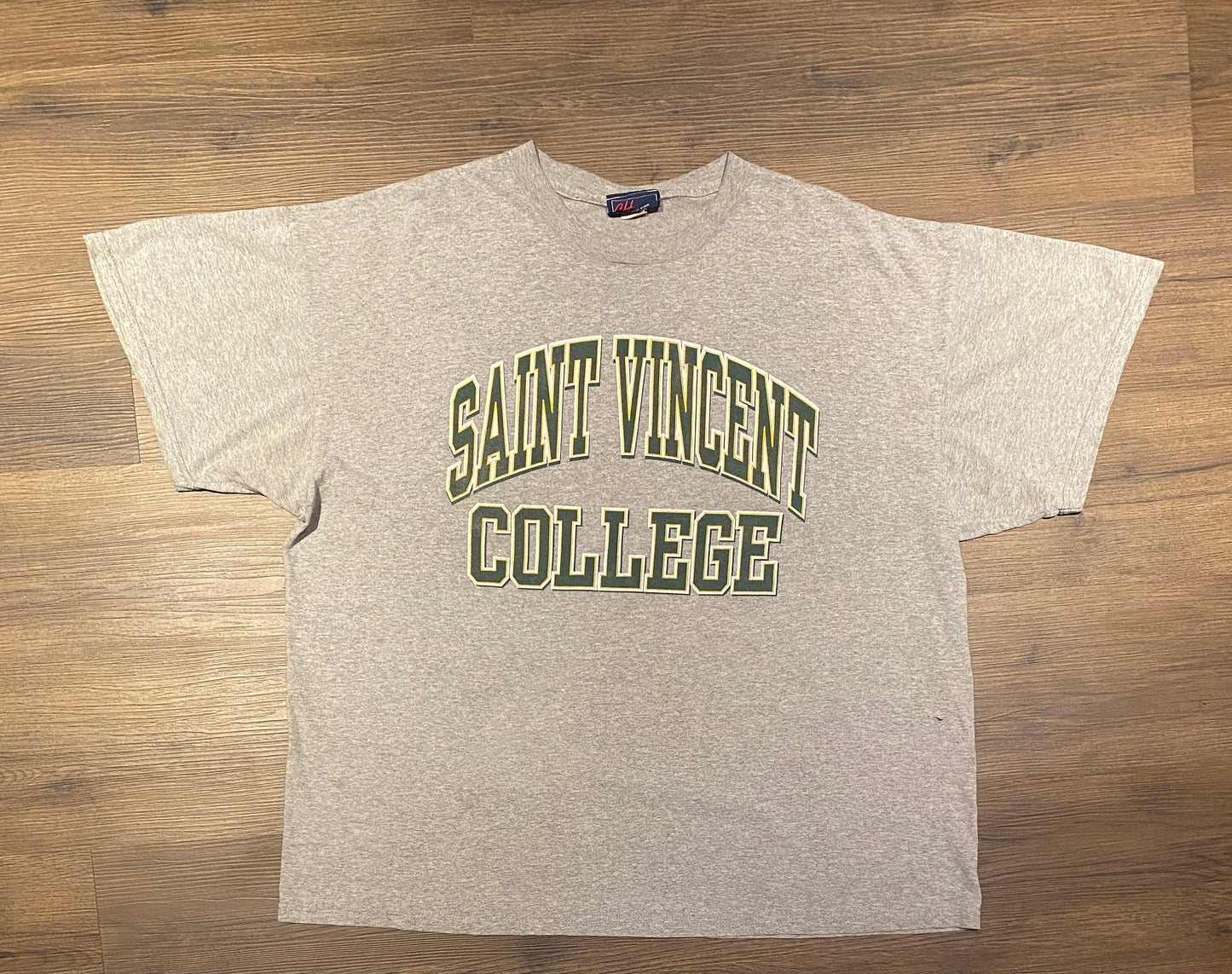 Saint Vincent College Bearcats Graphic Tee | Size XXL | Vintage 1990s College Sports Grey T-Shirt | Made in USA | Free Shipping to USA |