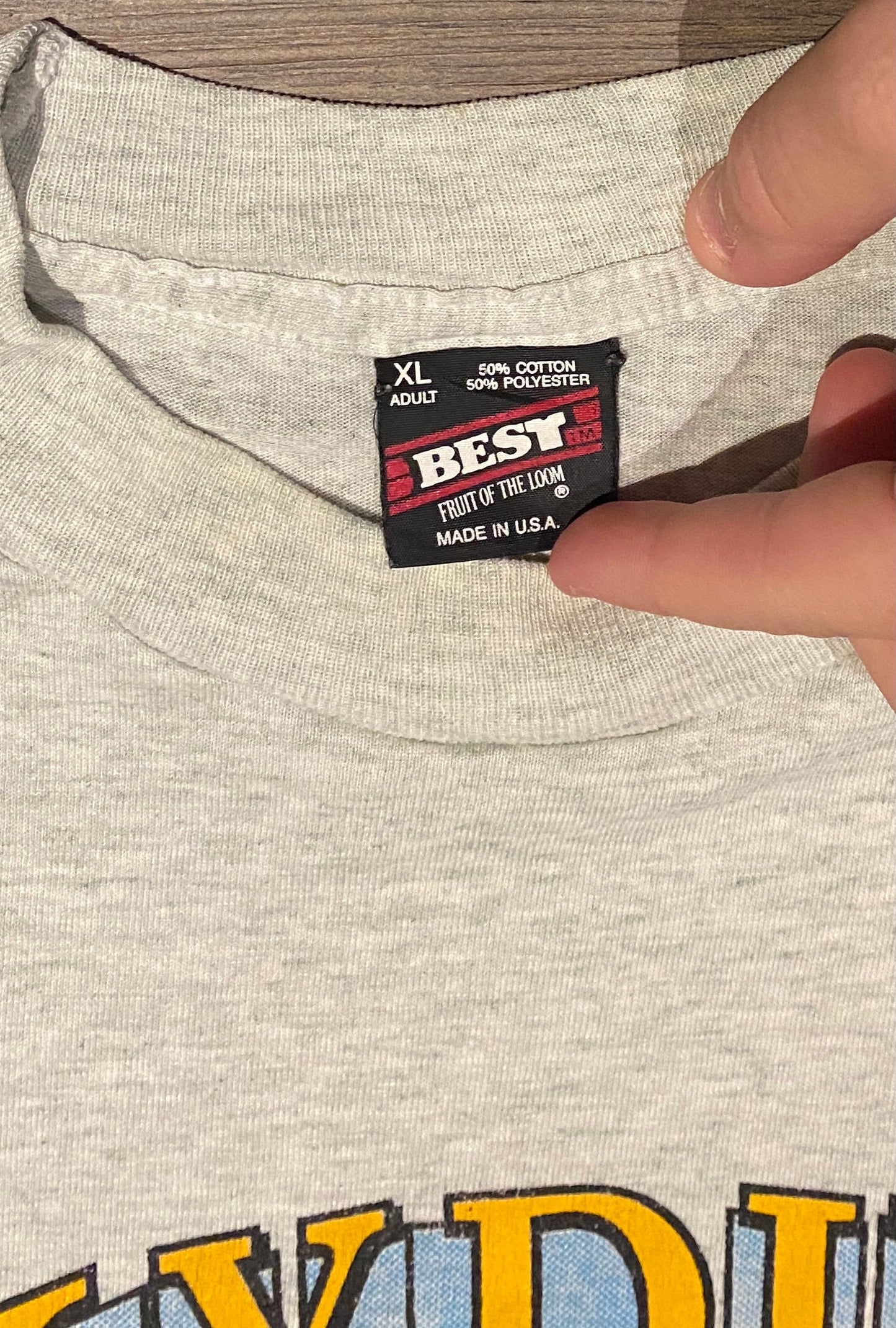 Skydiving Missouri River Valley Graphic Tee | Size XL | Vintage 1990s Single Stitch Grey T-Shirt | Made in USA | Free Shipping to USA |