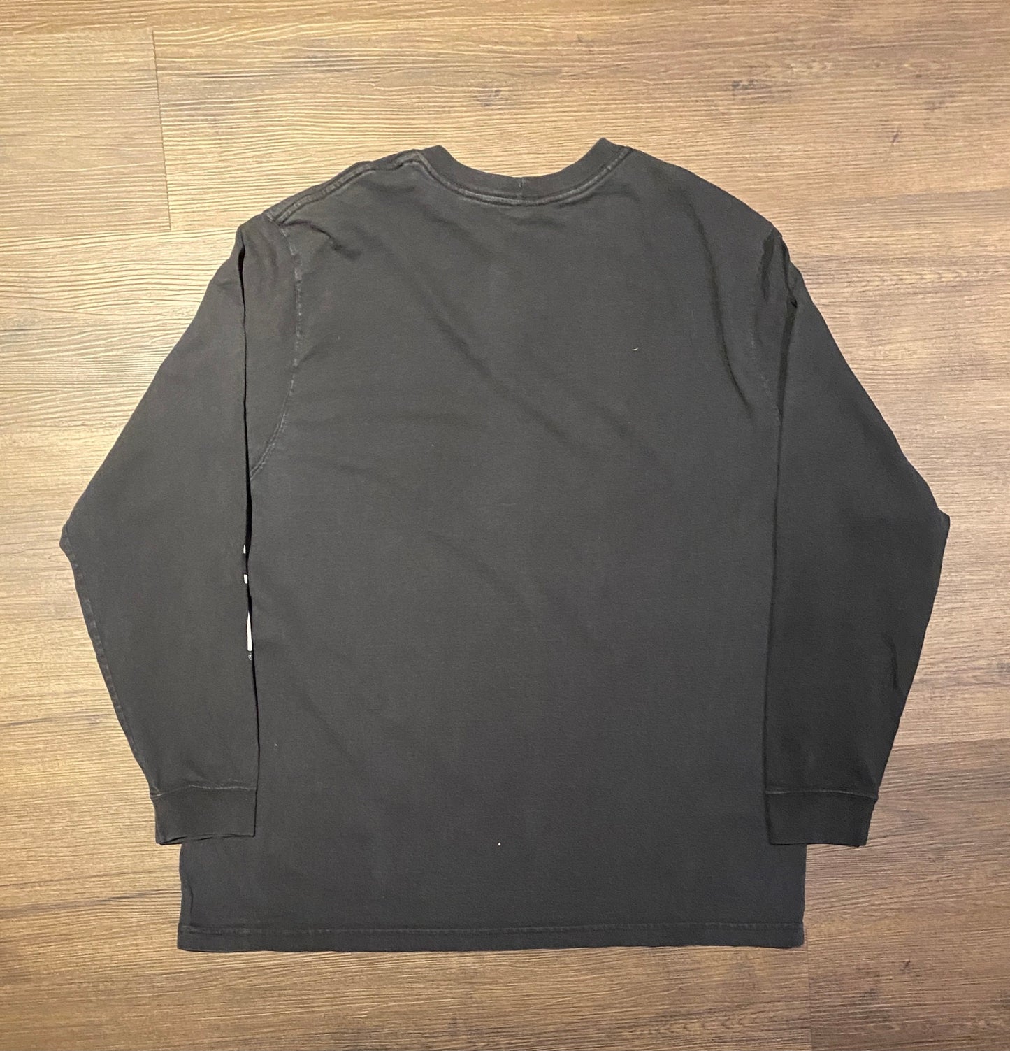 Carhartt Spell Out Graphic Tee | Size X-Large | Vintage 2000s Black Branded Long Sleeve T-Shirt | Branded Workwear | Free Shipping to USA |
