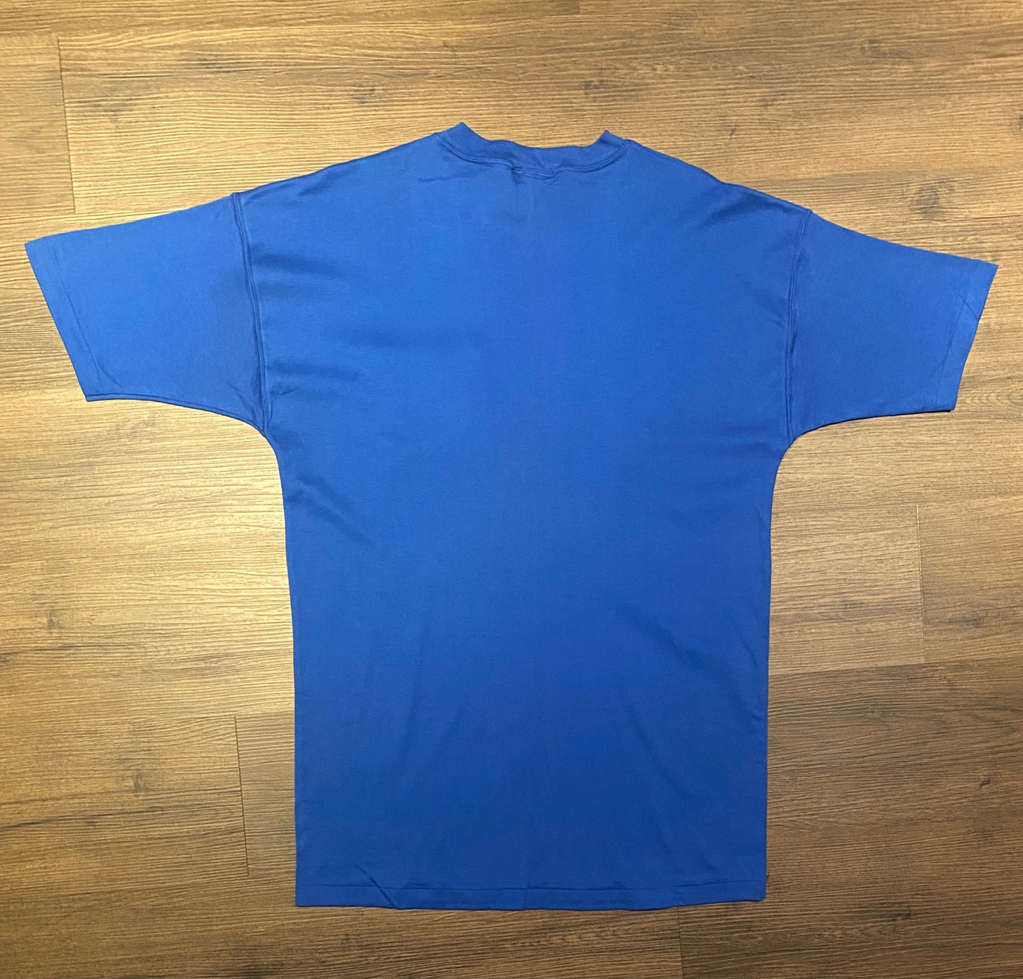Grand Prix International Embroidered Graphic Tee | One Size Fits All | Vintage 1990s Single Stitch Racing Blue T-Shirt|Free Shipping to USA|
