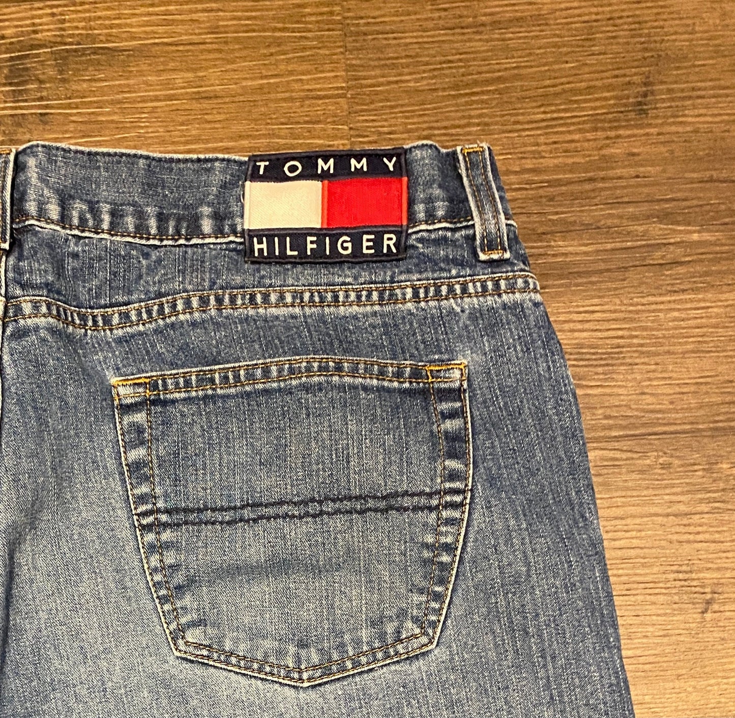 Tommy Hilfiger Blue Denim Jeans | Size 38 x 30 | Vintage 2000s Branded Tommy Denim Blue Jeans | Straight Leg | Free Shipping to USA |