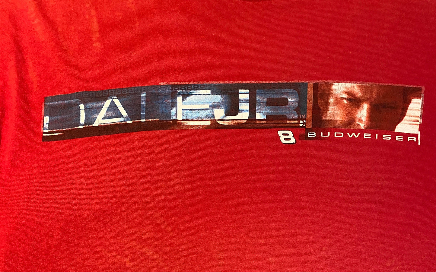 Dale Earnhardt Jr NASCAR Racing Graphic Tee | Size Medium | Vintage 2000s Red Racing T-Shirt | Free Shipping to USA |