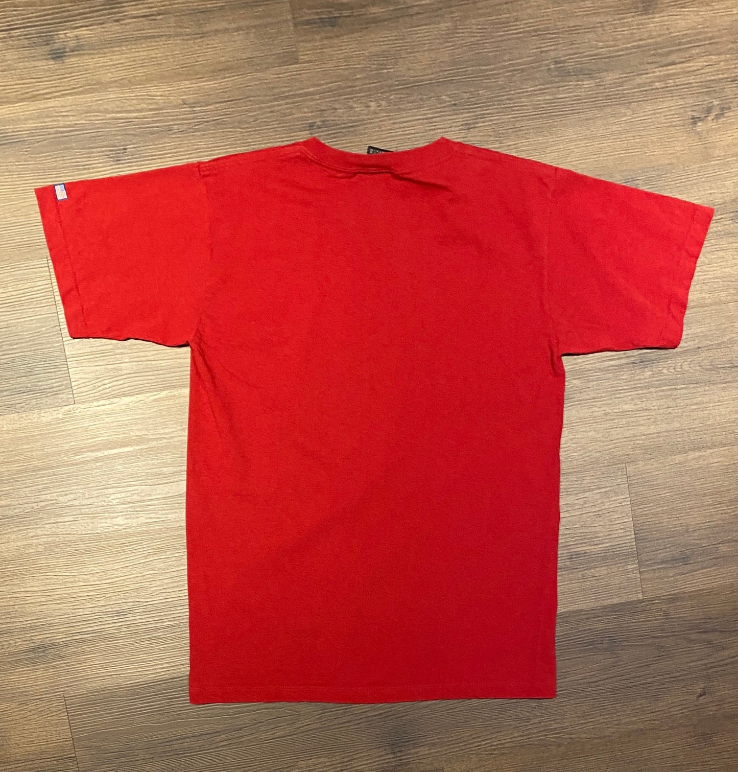 Statue Of Liberty Ellis Island, New York Graphic Tee | Size Medium | Vintage 1990s Tourist Red T-Shirt | Made in USA | Free Shipping to USA|