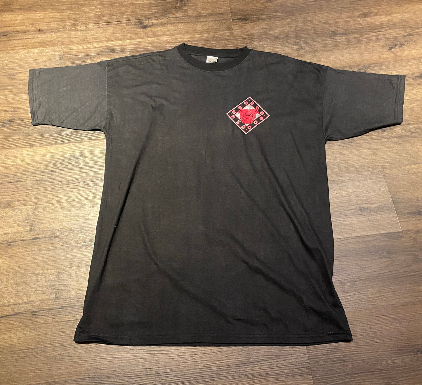 Red Dog Beer Graphic Tee | One Size Fits All | Vintage 1990s Black T-Shirt | Alcohol Promotional Tee | Free Shipping to USA|
