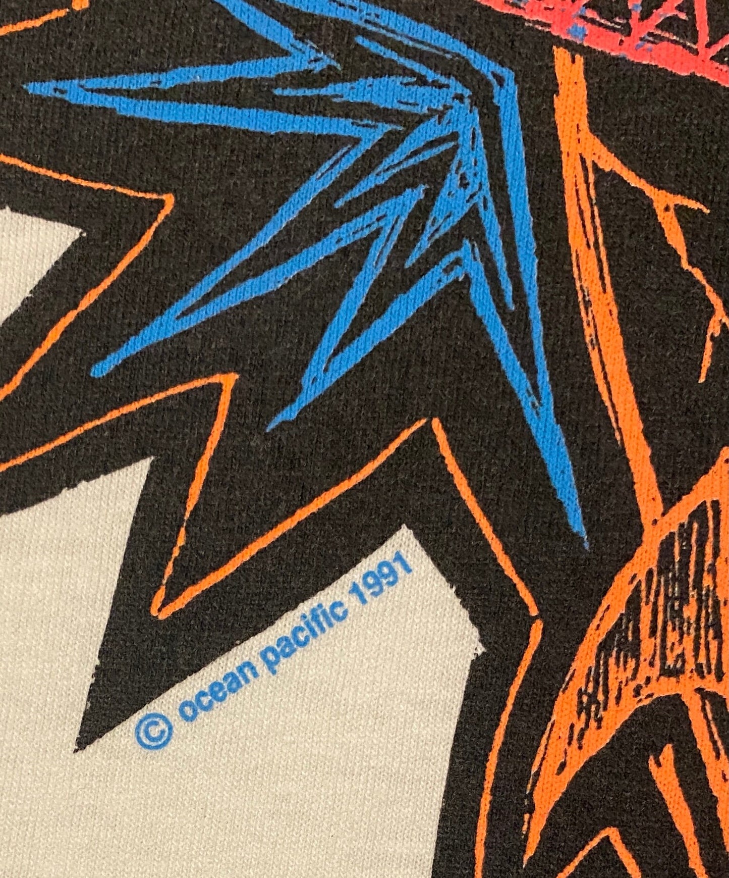 Ocean Pacific Windsurfing Sunwear Graphic Tee | Size Large | Vintage 1990s White Tank Top T-Shirt |