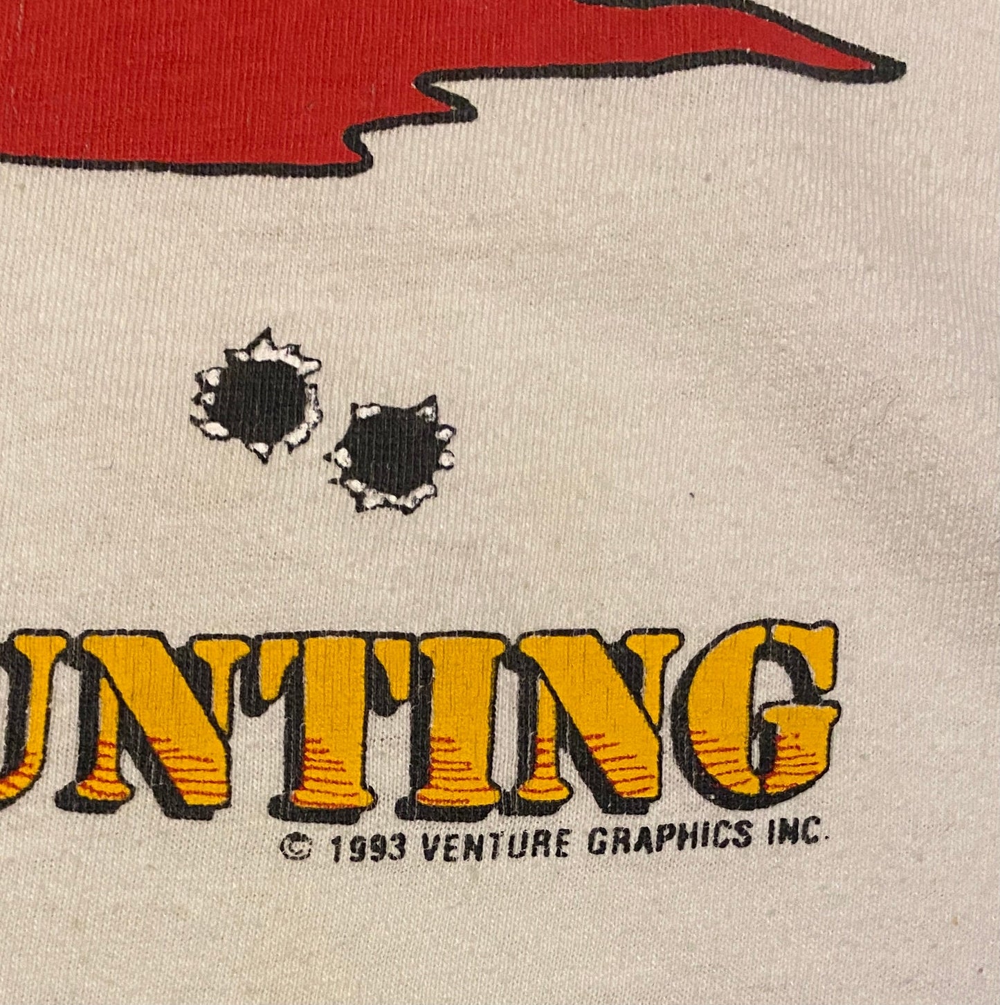 Where Moose Really Go When You're Hunting Graphic Tee | Size Large | Vintage 1990s Funny Hunting White T-Shirt |