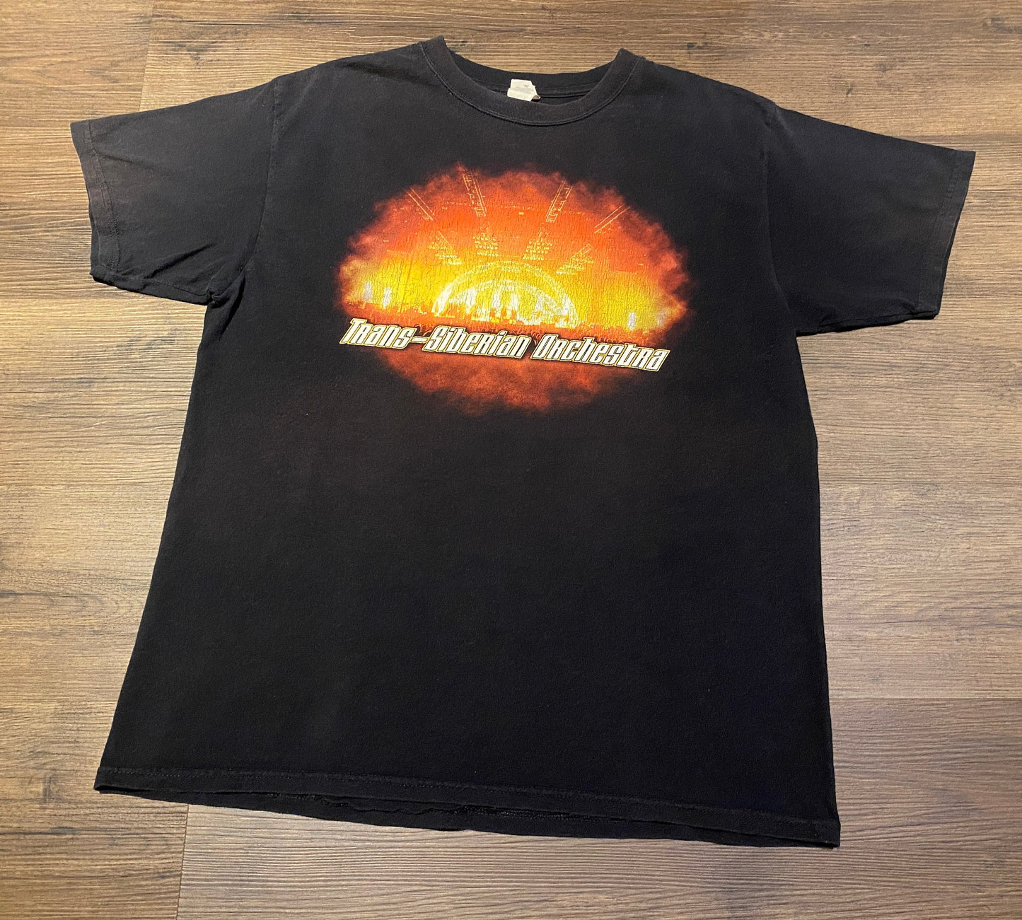 Trans-Siberian Orchestra Winter Tour 2008 Graphic Tee | Size Large | Vintage 2000s Black Metal Rock Band T-Shirt |