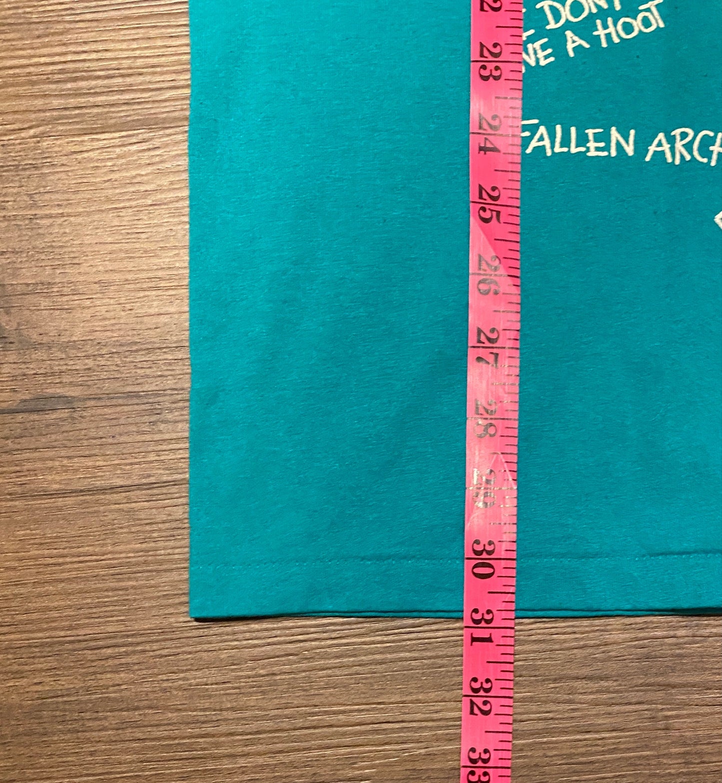 Positively Over 60 Graphic Tee | Size X-Large | Vintage 1980s Funny Saying Teal Green T-Shirt | Made in USA | Free Shipping to USA |