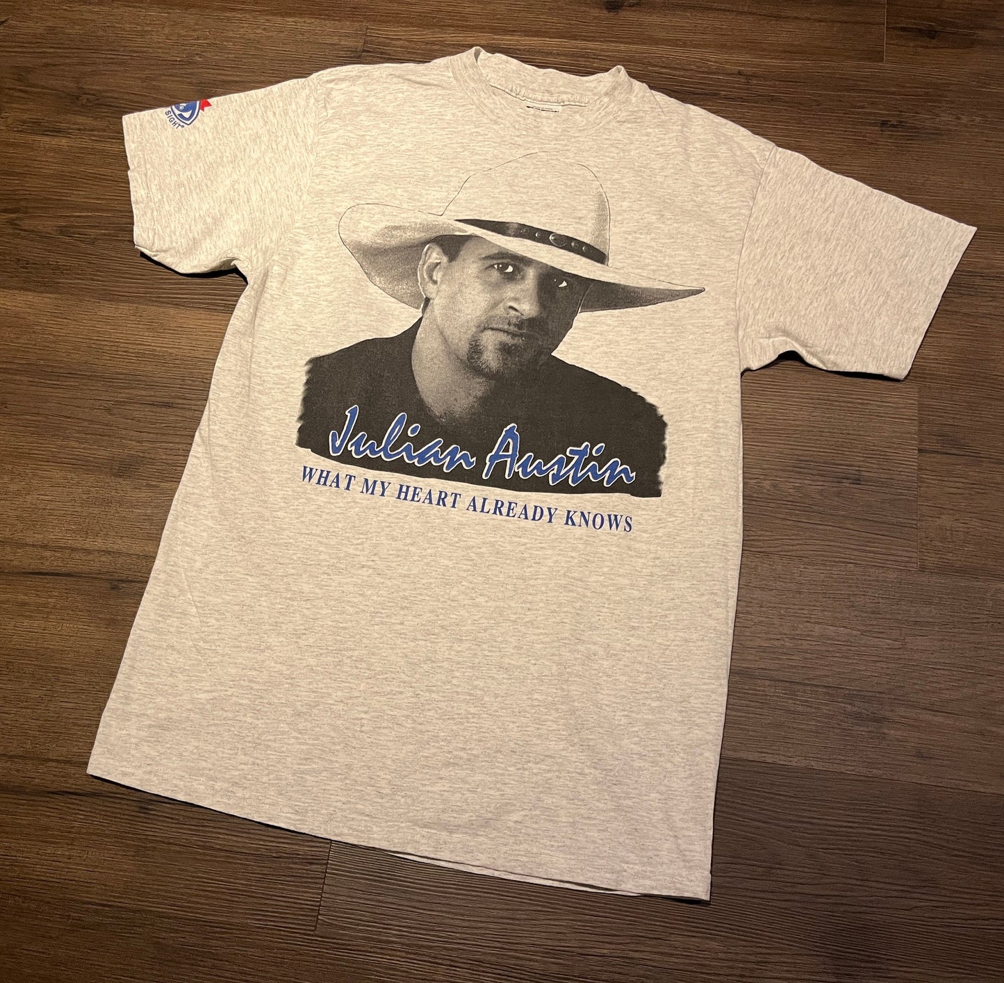 Julian Austin What My Heart Already Knows Tour 1997 Graphic Tee | Size Large | Vintage 1990s Canadian Country T-Shirt |