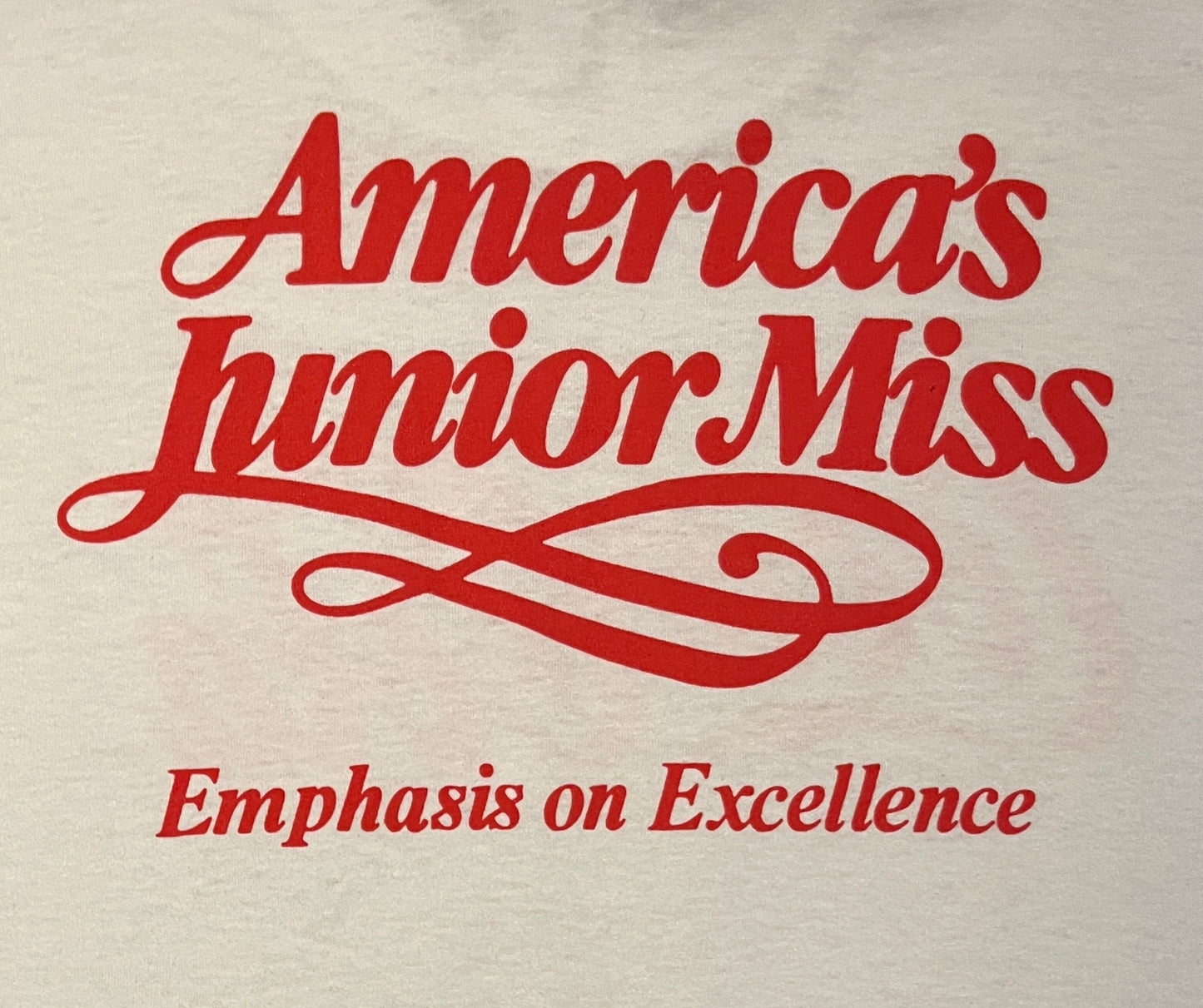 Coca-Cola America's Junior Miss Graphic Tee | Size Medium | Vintage 1990s Promotional White T-Shirt | Free Shipping to USA|