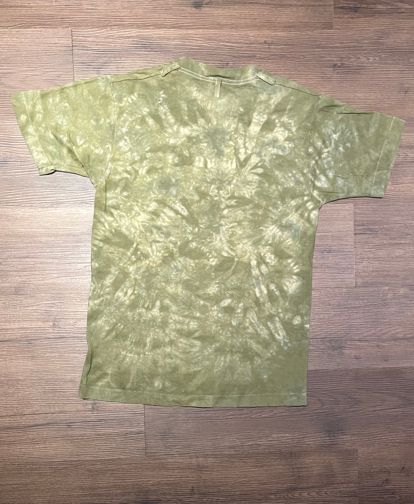 Buffalo Billie's Wild West Artwear Graphic Tee | Size Medium | Vintage 1980s Animal Tie Dye Green T-Shirt | Free Shipping to USA |