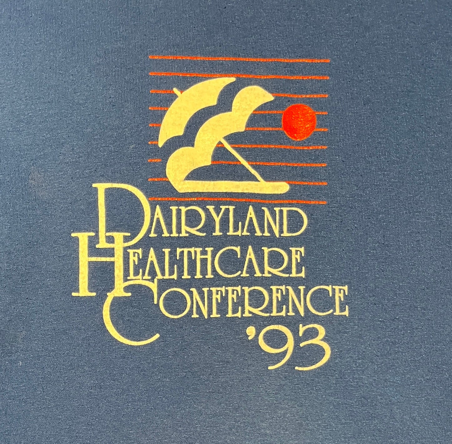 Dairyland Healthcare Conference 1993 Graphic Tee | Size Large | Vintage 1990s Russell Athletic T-Shirt | Made in USA | Free Shipping to USA|