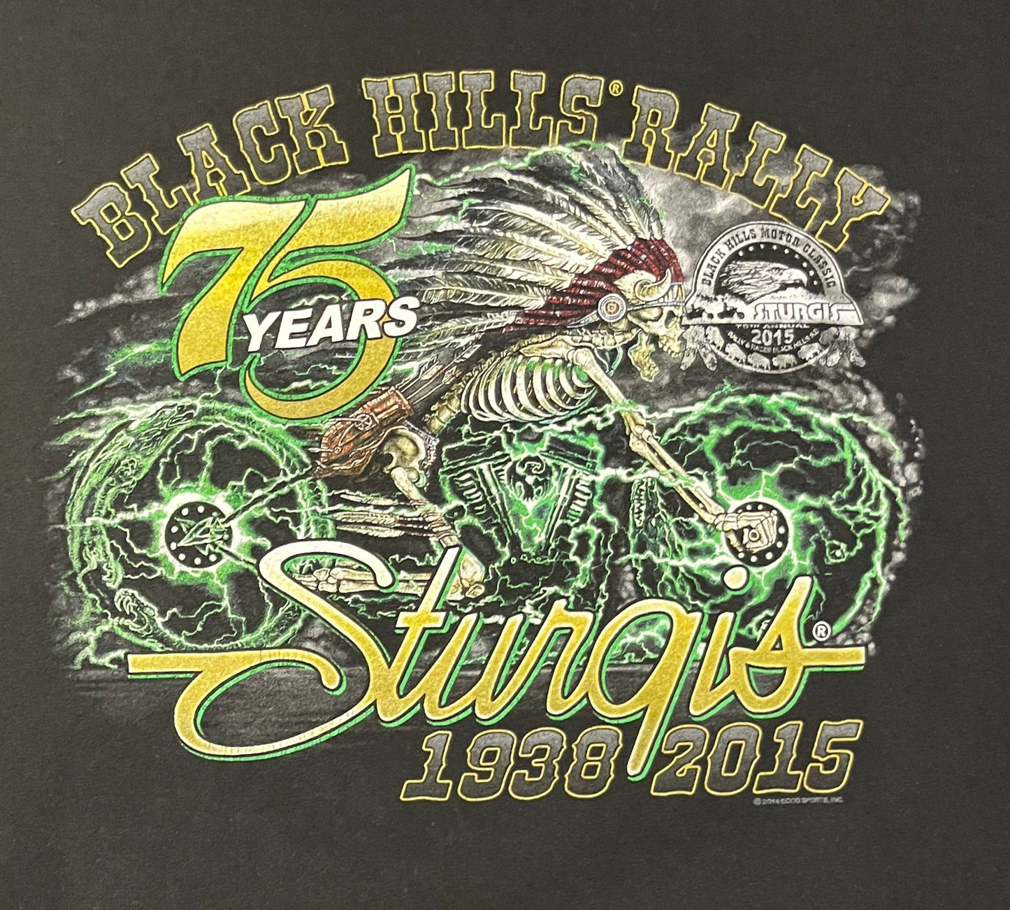 Black Hills Rally Sturgis Graphic Tee | Size XX-Large | Vintage 2000s Biker Black T-Shirt | Sturgis, South Dakota | Free Shipping to USA |