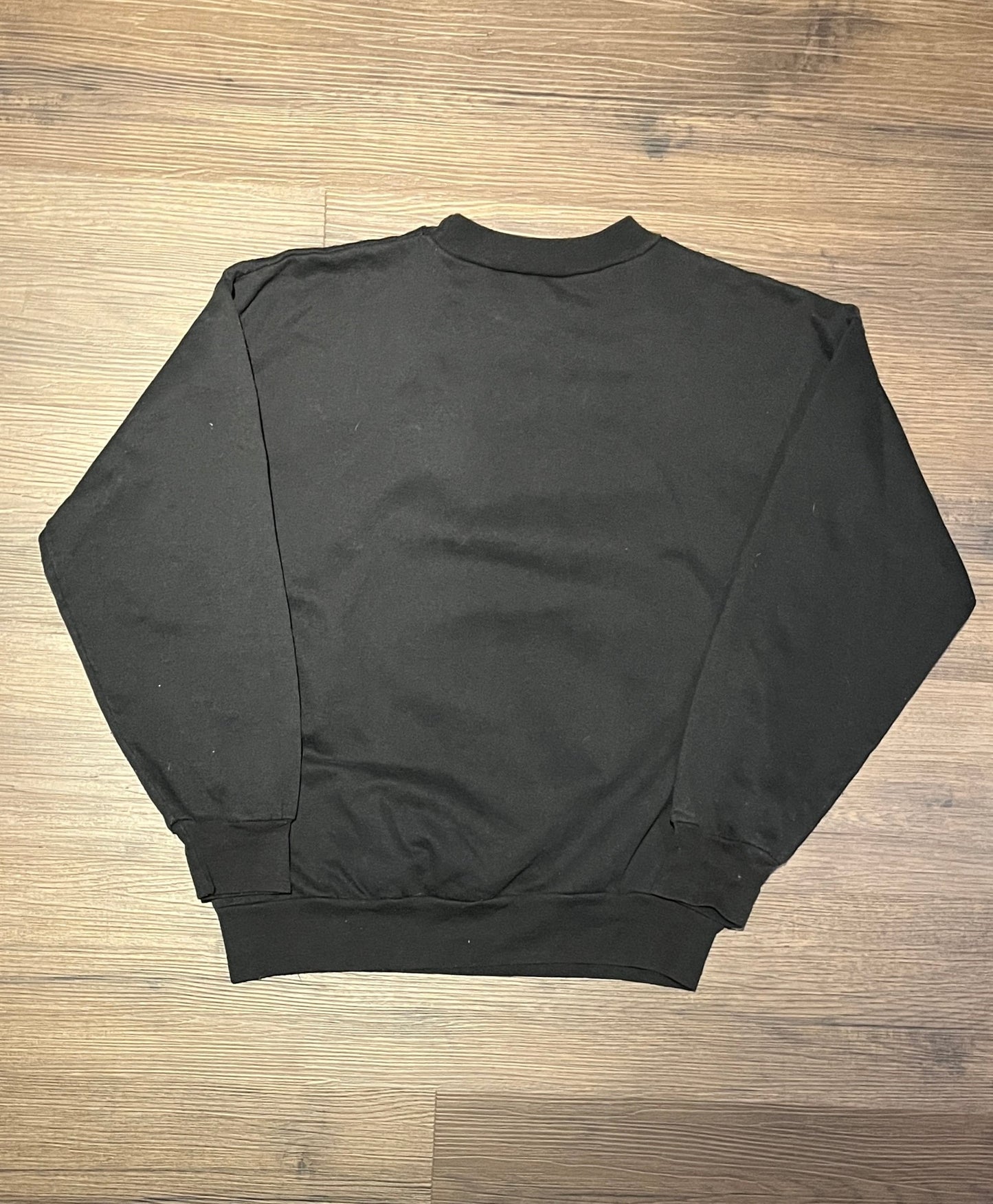Baseball Spring Training Graphic Crewneck | Size Small | Vintage 1990s MLB Baseball Black Sweater | Made in Canada | Free Shipping to USA |