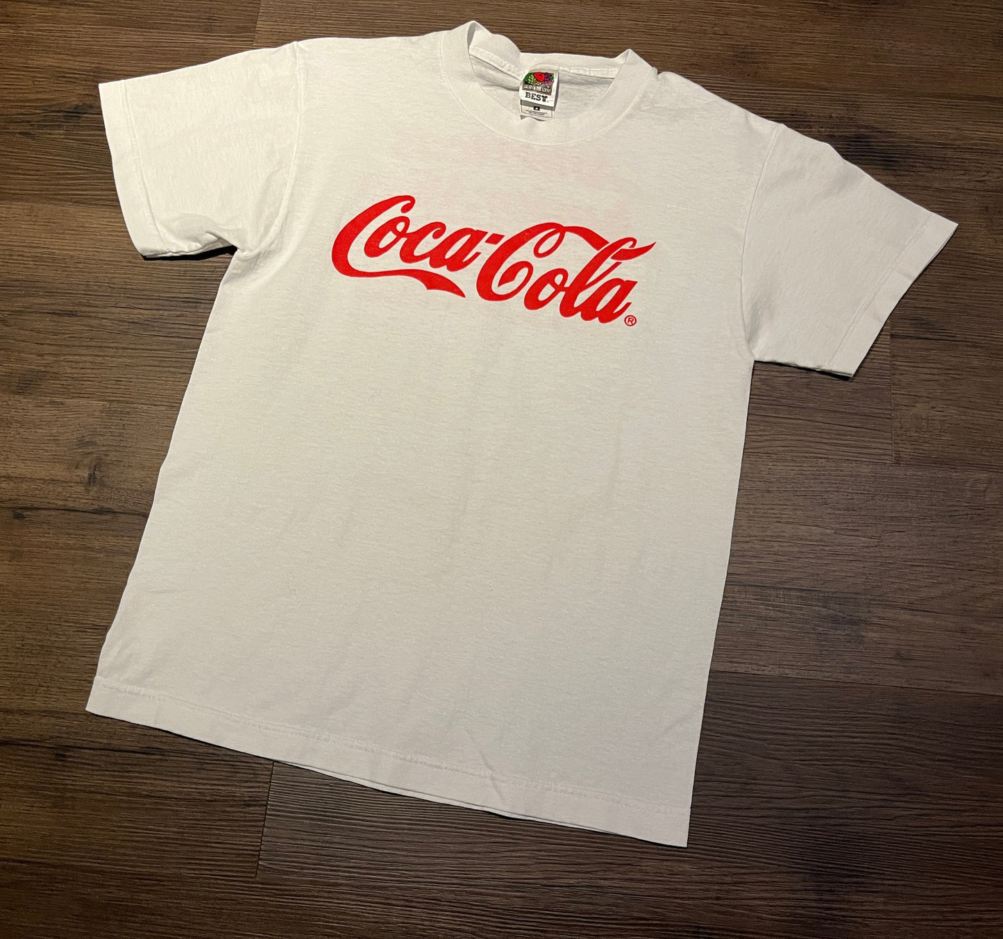 Coca-Cola America's Junior Miss Graphic Tee | Size Medium | Vintage 1990s Promotional White T-Shirt | Free Shipping to USA|