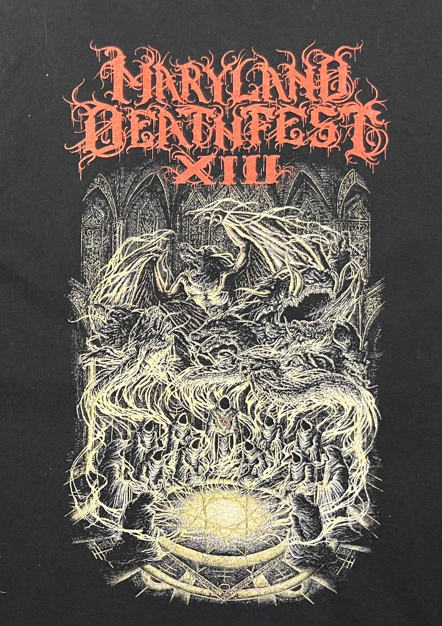 Maryland Deathfest XIII Graphic Tee | Size Medium | Vintage 2000s Heavy Metal Band Music Black T-Shirt | Free Shipping to USA |