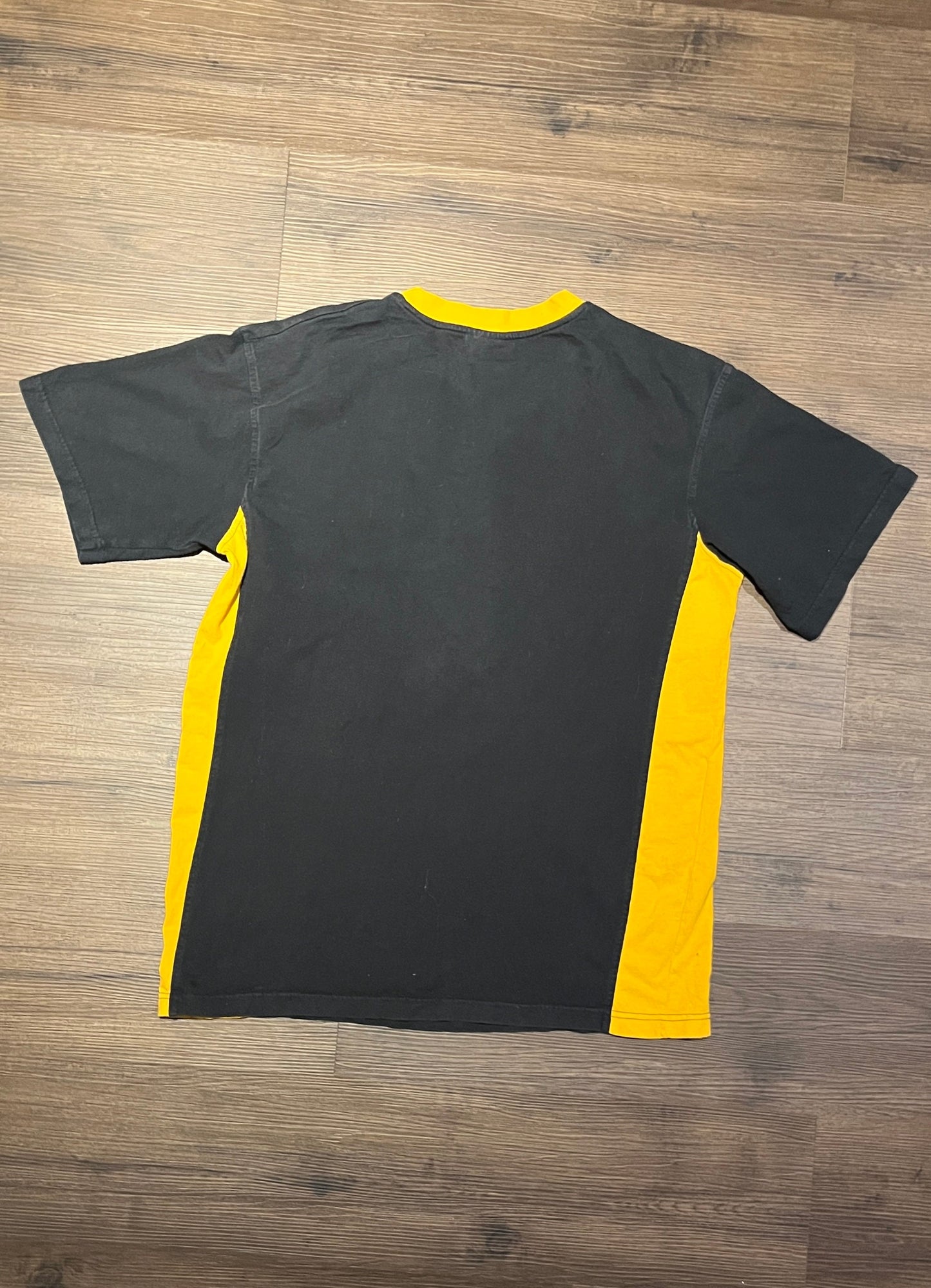 Pittsburgh Steelers Embroidered Graphic Tee | Size Large | Vintage 2000s NFL Football Black T-Shirt | Free Shipping to USA |