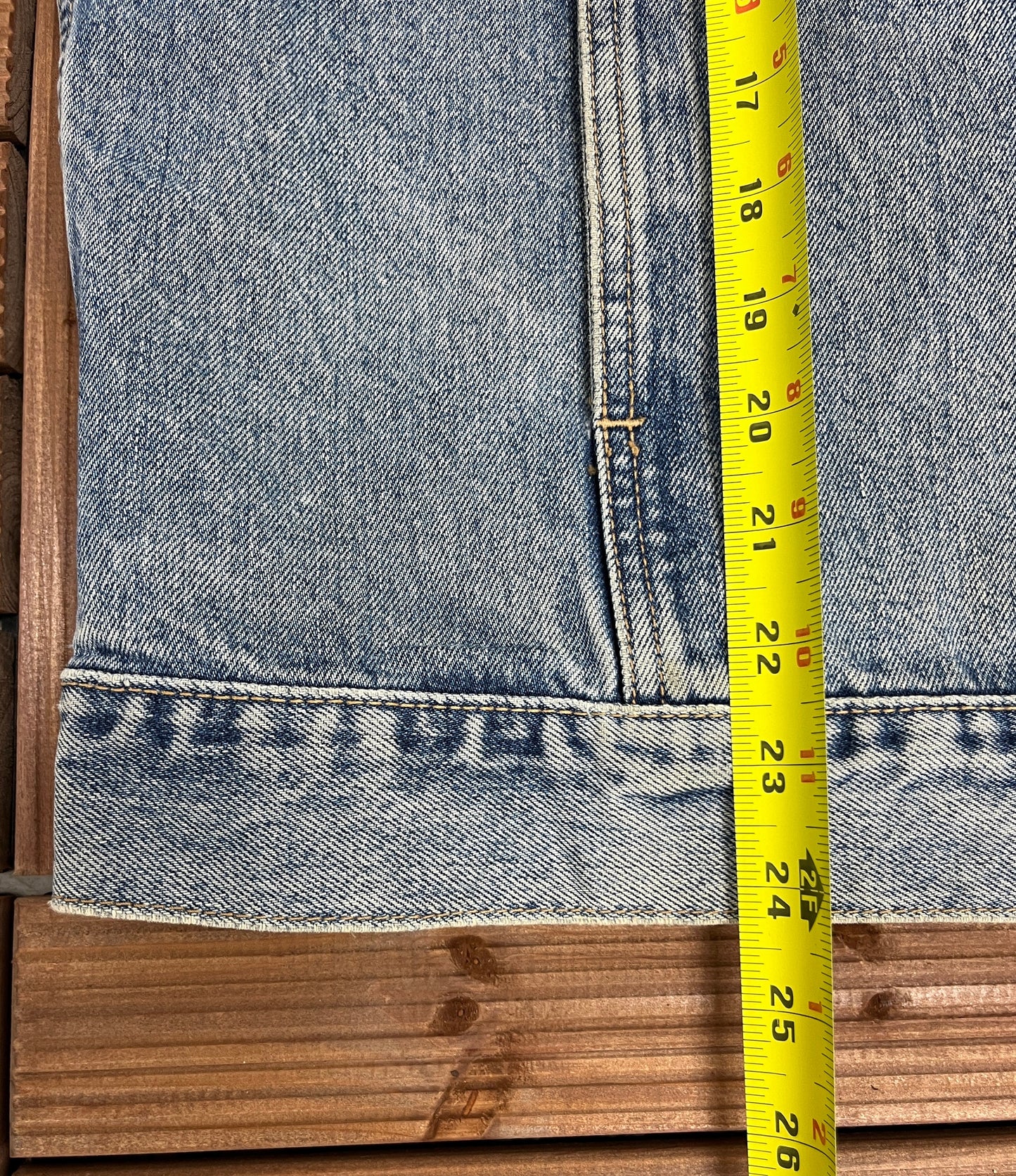 Edwin Faded Light Blue Denim Jacket | Size Large | Vintage 1990s Blue Jean Trucker Jacket | Made in Japan |