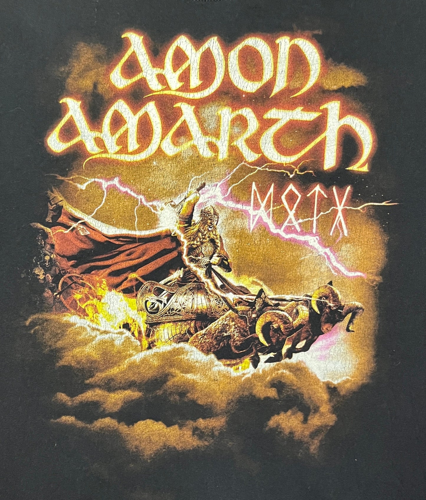 Amon Amarth Deceiver Of The Gods USA Tour 2014 Graphic Tee | Size Medium | Vintage 2000s Metal Band Black T-Shirt | Free Shipping to USA |