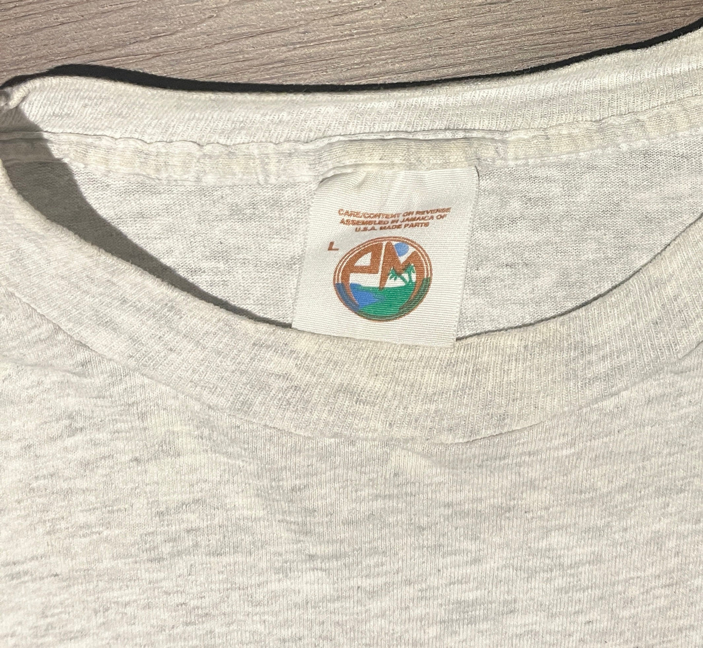 Ambridge Area Badgers Graphic Tee | Size Large | Vintage 1990s Promotional Single Stitch Grey T-Shirt | Free Shipping to USA |
