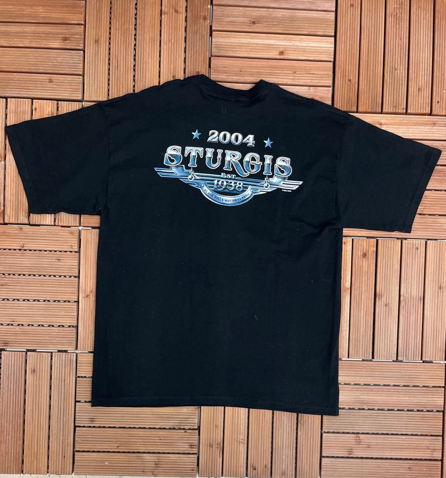 Sturgis Bike Rally Mount Rushmore Graphic Tee | Size XL | Vintage 2000s Motorcycle Biker Black T-Shirt | Sturgis, SD | Free Shipping to USA|