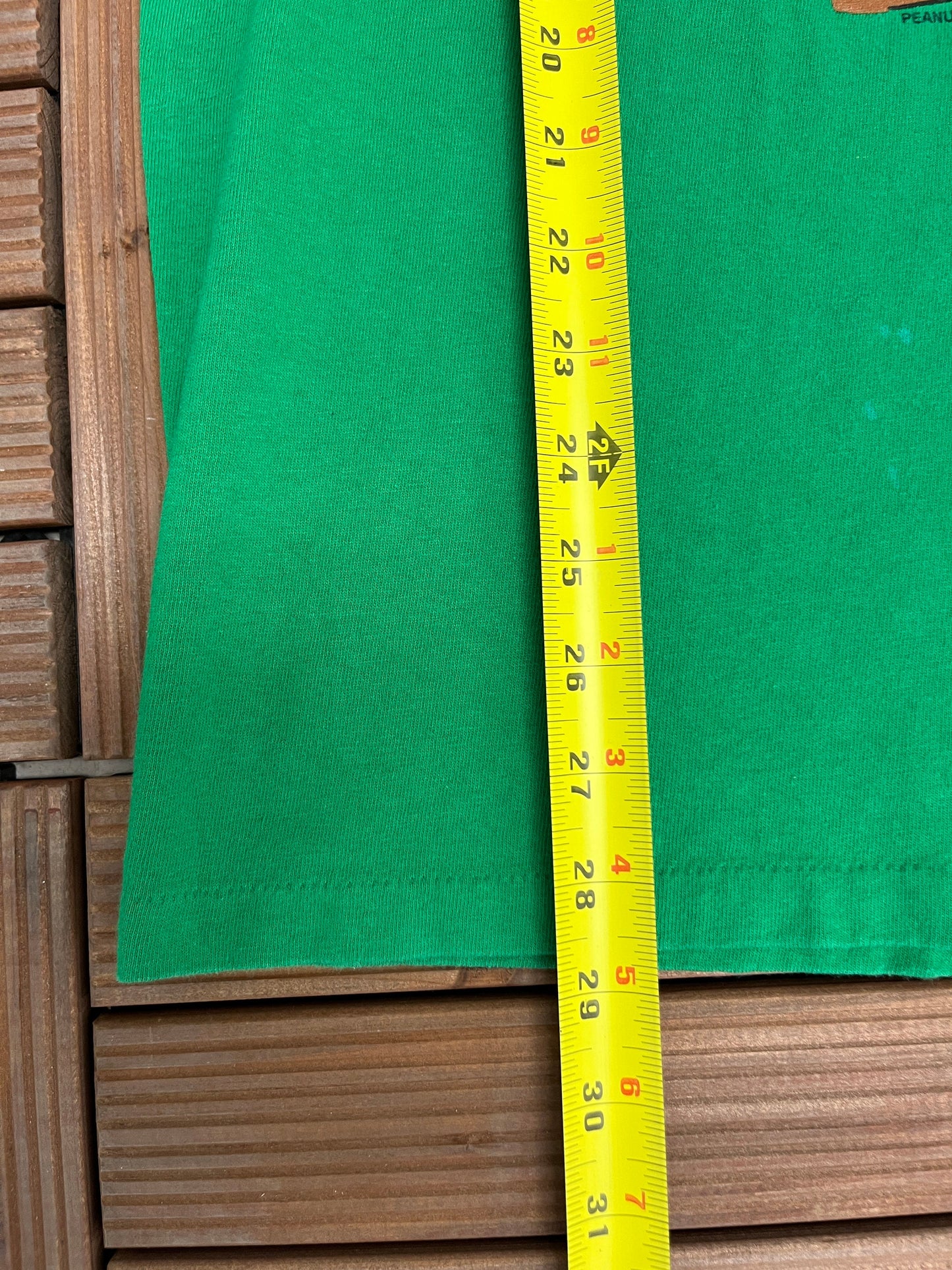 Snoopy Irish Pub Graphic Tee | Size Large | Vintage 1990s Television Cartoon Green T-Shirt |