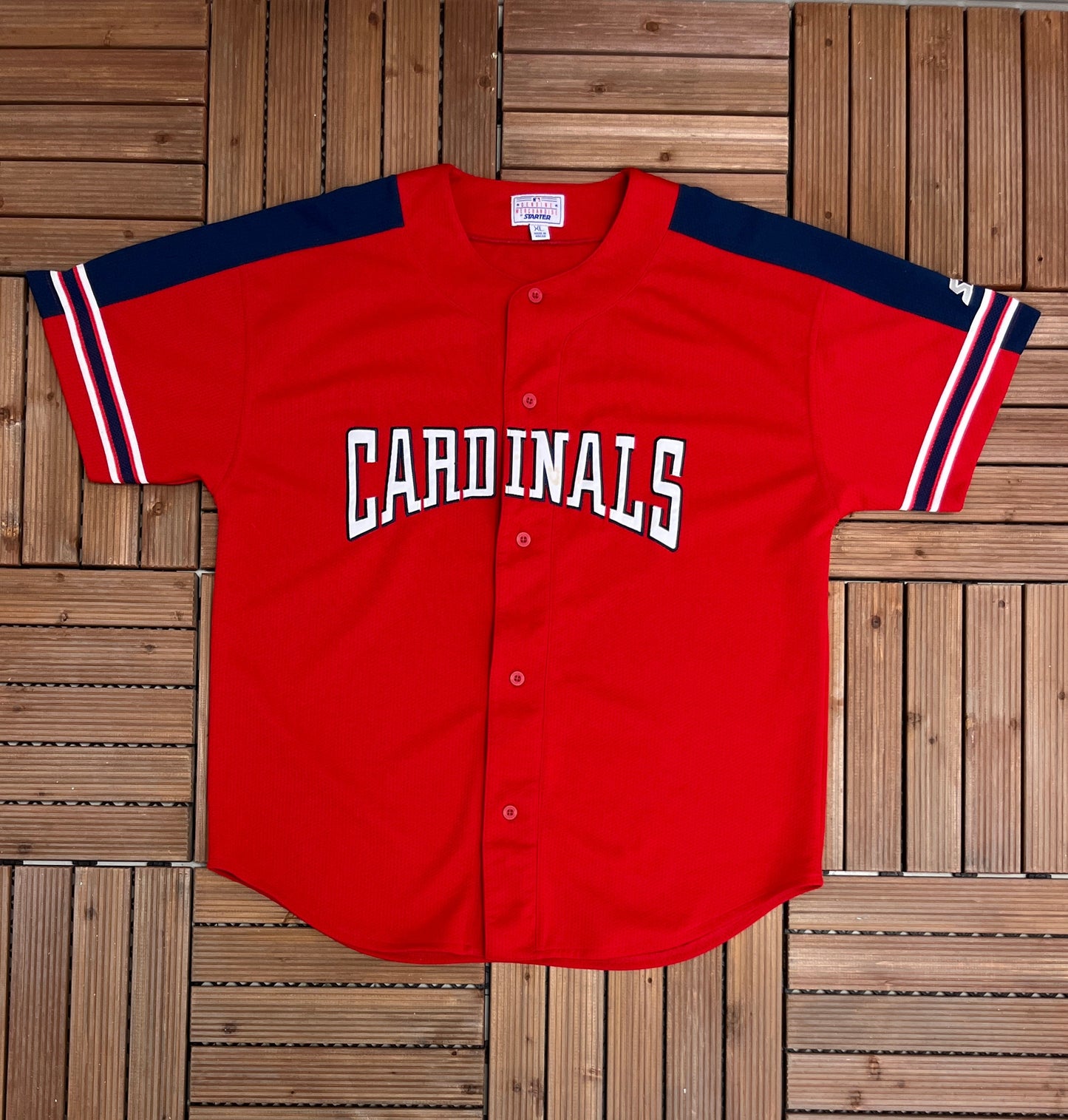 St. Louis Cardinals Starter Baseball Jersey | Size X-Large | Vintage 1990s MLB Baseball Red Jersey |