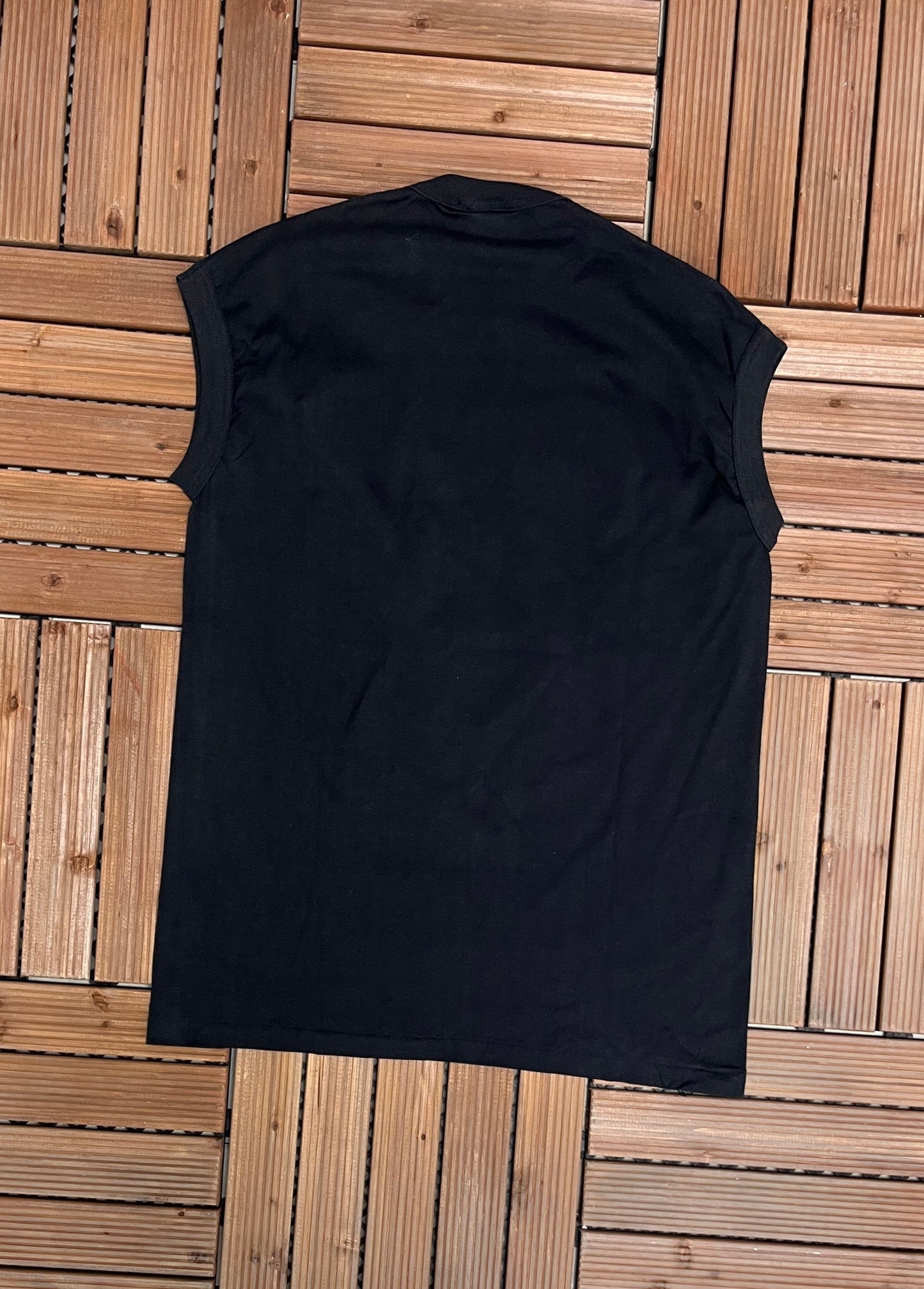Spalding Powerhouse Shaquille O'Neal Graphic Tee | Size Large | Vintage 1990s Promotional Black T-Shirt |