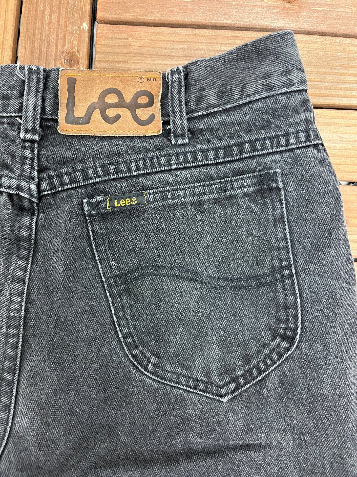 Lee Branded Straight Leg Fit Black Jeans | Size 34 x 30 | Vintage 1990s American Branded Faded Black Jeans | Free Shipping to USA |