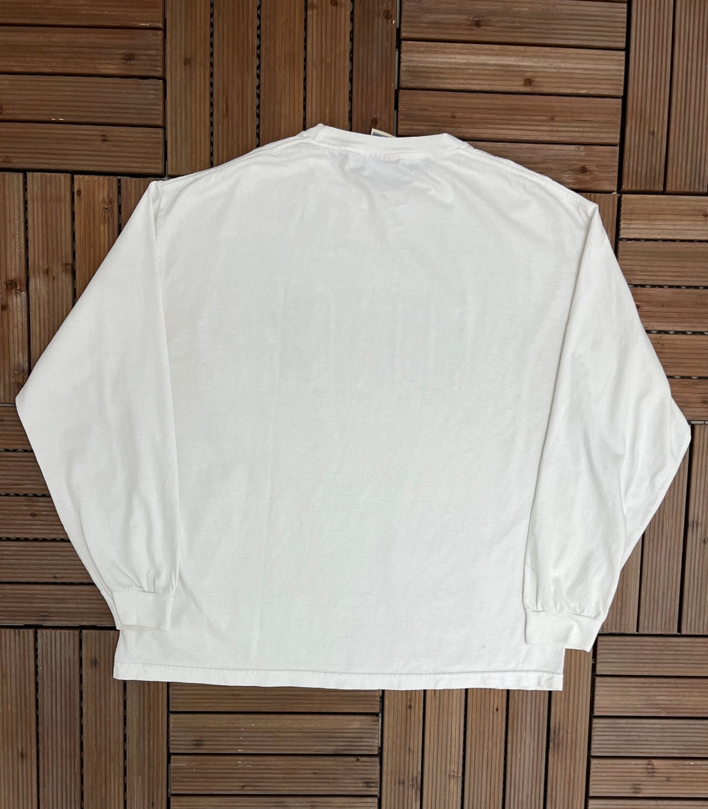 North Carolina Tar Heels Graphic Tee | Size XX-Large | Vintage 1990s College Sports White Long Sleeve T-Shirt | Free Shipping to USA |