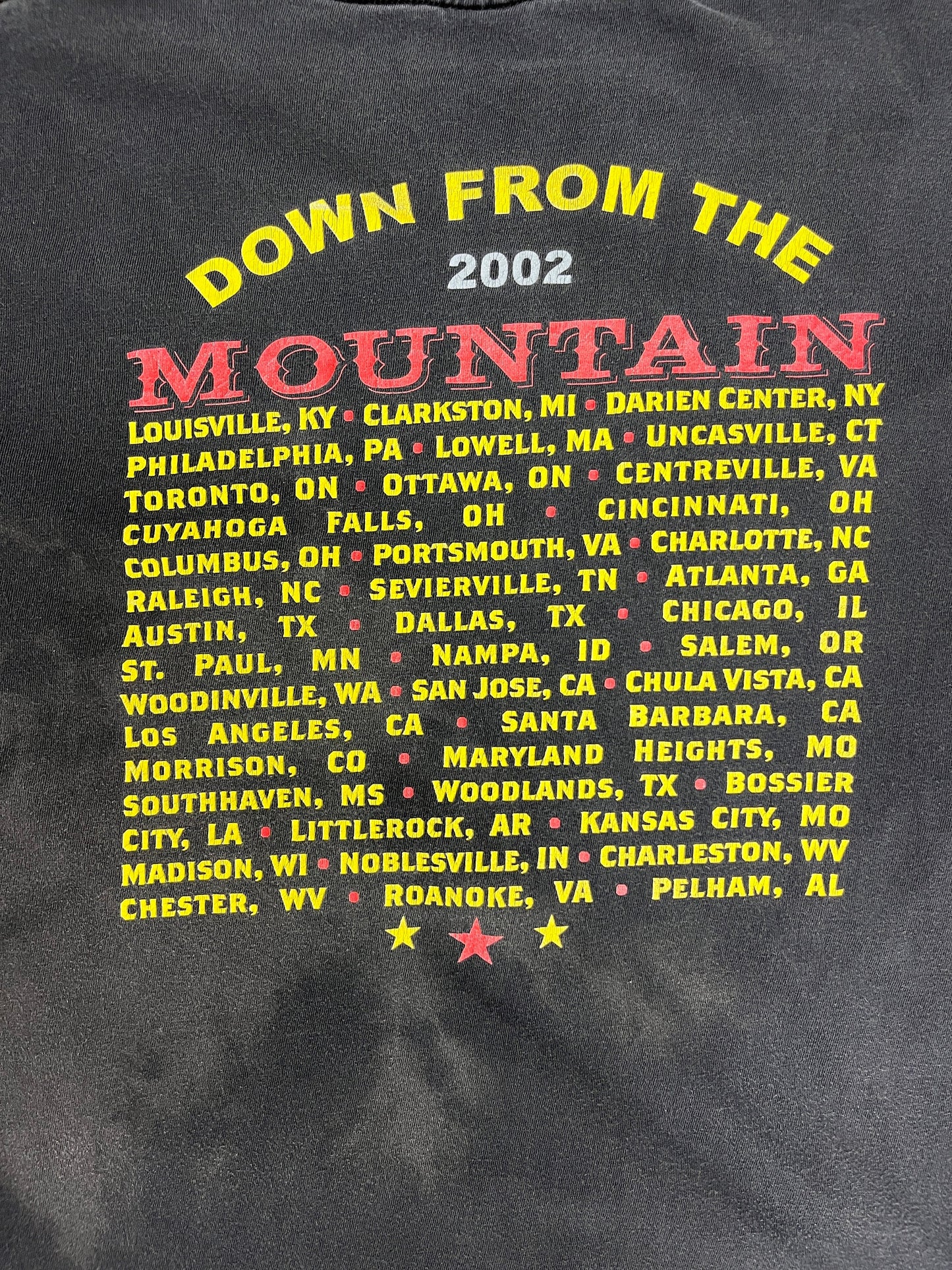 Down From The Mountain 2002 Graphic Tee | Size X-Large | Vintage 1990s Country Music & Film Promotional Black T-Shirt |Free Shipping to USA|