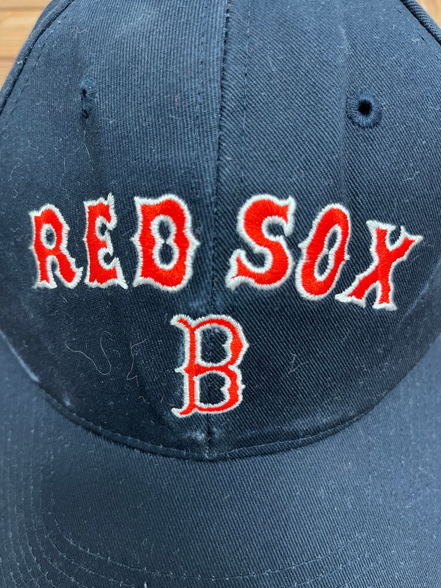 Boston Red Sox Embroidered Hat | Adjustable With Strap Back | Vintage 2000s MLB Baseball Blue Baseball Cap |