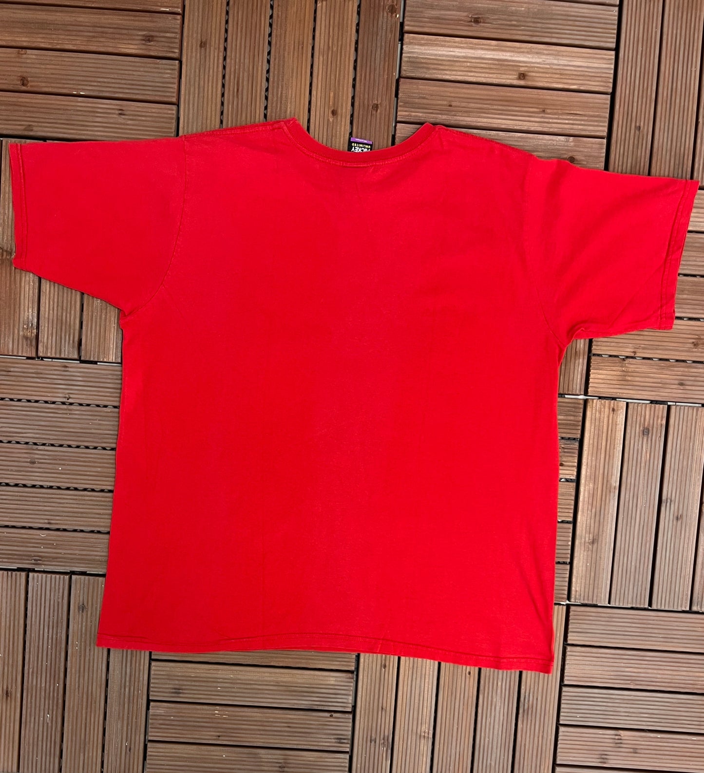 Disney Mickey Mouse Abstract Graphic Tee | Size Women's XL | Vintage 2000s Abstract Design Red T-Shirt | Free Shipping to USA |