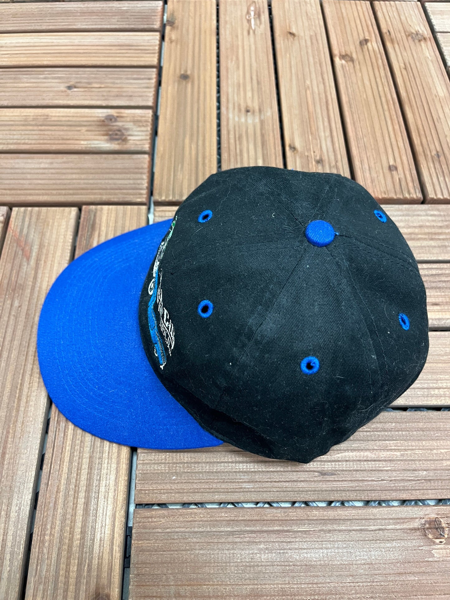 Motor City Newark, New Jersey Embroidered Hat | Adjustable With Clasp | Vintage 1990s Promotional Black Cap |