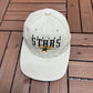 Dallas Stars Spell Out Graphic Hat | Snap Back Back | Vintage 2000s NHL Hockey Starter Beige Cap |