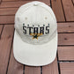 Dallas Stars Spell Out Graphic Hat | Snap Back Back | Vintage 2000s NHL Hockey Starter Beige Cap |