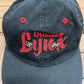 Ottawa Lynx Graphic Hat | Metal Clasp | Vintage 2000s MiLB Baseball Black Cap |