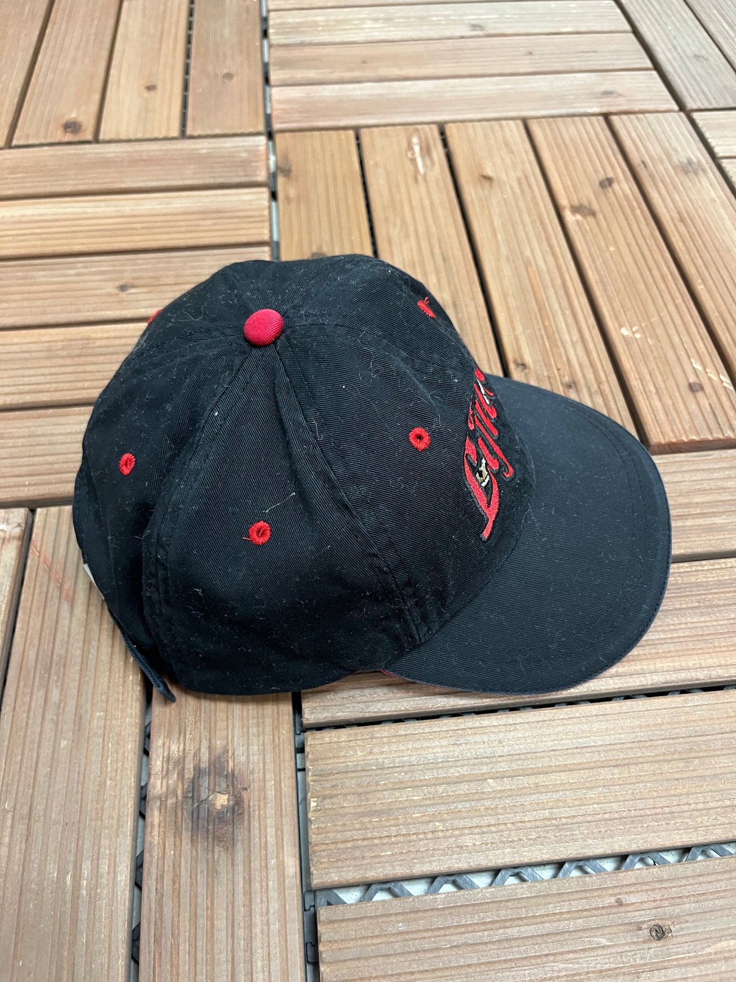 Ottawa Lynx Graphic Hat | Metal Clasp | Vintage 2000s MiLB Baseball Black Cap |