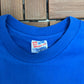 West Feliciana Navy Saints Graphic Tee | Size Large | Vintage 1990s Single Stitch Blue T-Shirt |