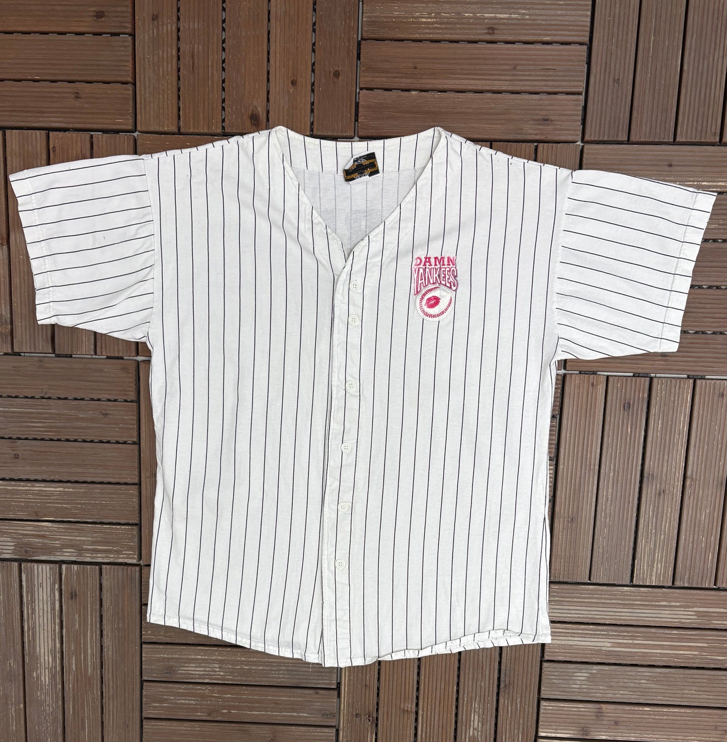 Damn Yankees Joe Hardy Baseball Jersey | Size X-Large | Vintage 1990s Promotional White Jersey |
