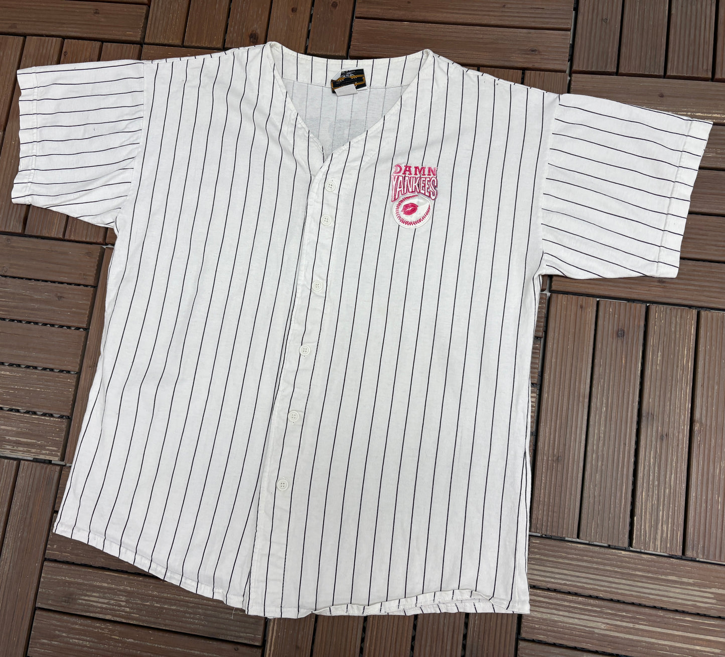 Damn Yankees Joe Hardy Baseball Jersey | Size X-Large | Vintage 1990s Promotional White Jersey |