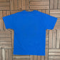West Feliciana Navy Saints Graphic Tee | Size Large | Vintage 1990s Single Stitch Blue T-Shirt |