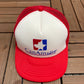 Can-Am Holidays Graphic Hat | Snap Back | Vintage 1990s White Trucker Cap |