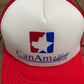 Can-Am Holidays Graphic Hat | Snap Back | Vintage 1990s White Trucker Cap |