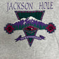 Jackson Hole, Wyoming Graphic Tee | Size X-Large | Vintage 1990s Tourist Grey T-Shirt |